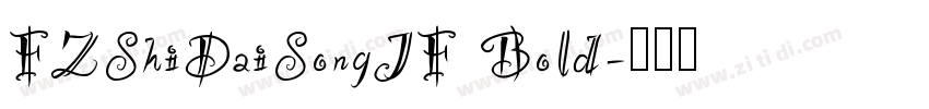 FZShiDaiSongJF Bold字体转换